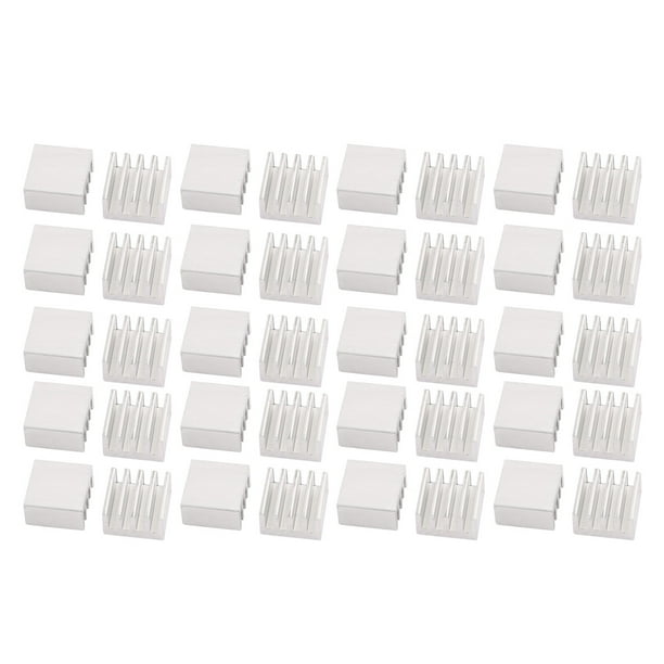 NA 40pcs 9mmx9mmx5mm Aluminum Heat Sink Diffuse Cooling Fin NA 40pcs 9mmx9mmx5mm Aluminum Heat Sink Diffuse Cooling Fin